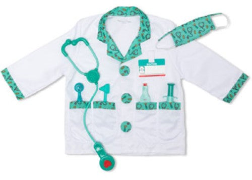 Melissa & Doug - Doctor Role Play Costume Set - Pack of 3