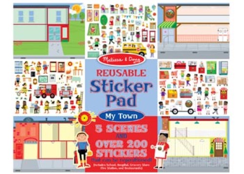 Melissa & Doug - Reusable Sticker Pad - My Town