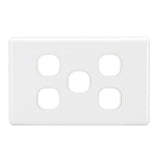5 GANG BLANK SWITCH WHITE