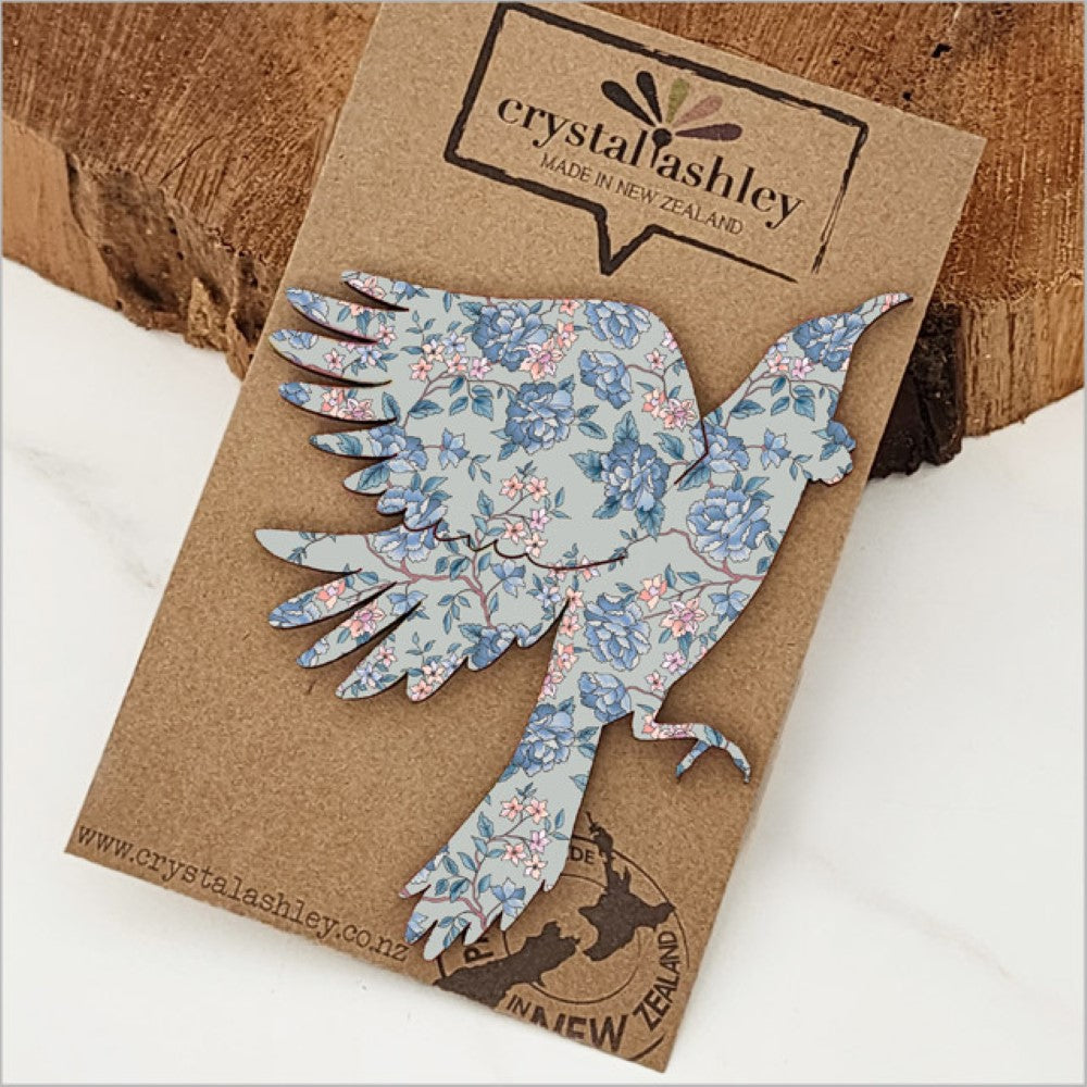 Wall Art - Mini Textured Set Tui (Vintage Floral Blue)