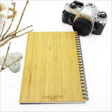 Small Bamboo Journal - Heart + Picton (16 x 21cm)
