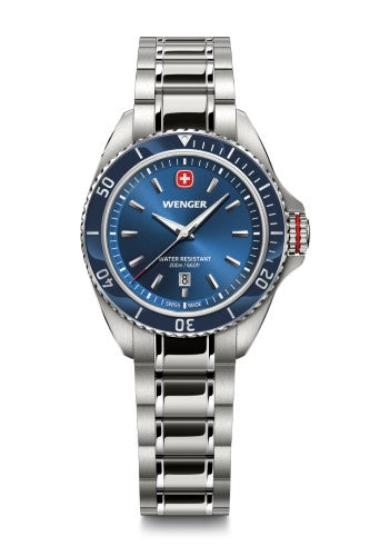 Watch - WENGER EXECUTIVE 34mm Blue Dial SS Bracelet