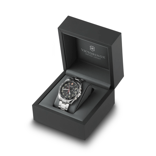 Watch - VICTORINOX FieldForce Chrono 42mm SS Bracelet Black Dial
