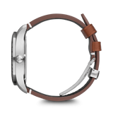 Watch - VICTORINOX Airboss Mechanical 42mm Brown Leather Strap Black Dial