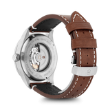 Watch - VICTORINOX Airboss Mechanical 42mm Brown Leather Strap Black Dial