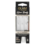 Press on Nail Kit - Glam by Manicare Ready Pre Glued LUXE Let it Shimmer (6 Packs)