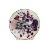 Infused Soy Candle - Amethyst & Rose Quartz (Shore Breeze & Sage)