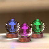 3D Crystal Ball Lamp - Jellyfish (8 x 8 x 9.5cm)