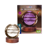 3D Crystal Ball Lamp - Jupiter (8 x 8 x 9.5cm)