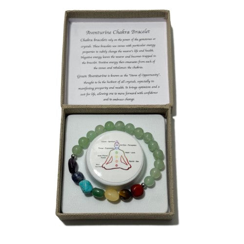 Chakra Bracelet - Tumblestones Aventurine