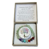 Chakra Bracelet - Aventurine & Tree of Life Bead