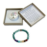 Chakra Bracelet - Aquamarine & Tree of Life Bead