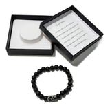 Men's Bracelet - Lava stone & Celtic Sword Bead