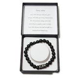 Men's Bracelet - Lava stone & Celtic Sword Bead