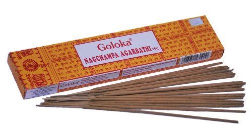 Incense - Goloka Nagchampa 16 grams (12 Packs)