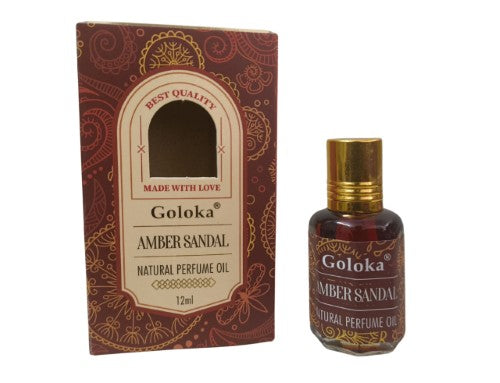 Natural Perfume Oil - Goloka Amber Sandal (12ml)