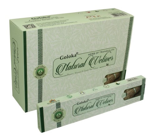 Incense - Goloka Popular Vetiver (12 Packs)
