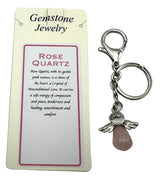 Keyring - Angel Rose Quartz (Set of 6)