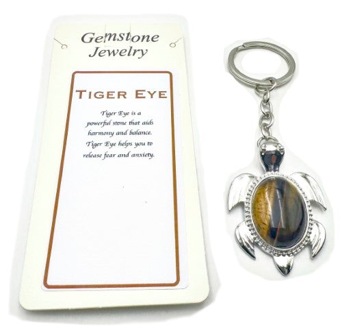 Keyring - Turtle Tiger Eye (Set of 6)