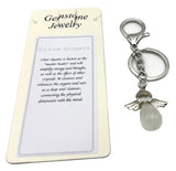 Keyring - Angel Clear Quartz (Set of 6)