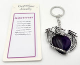 Keyring - Flying Dragon Amethyst (Set of 6)
