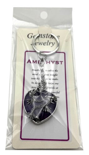 Keyring - Dragon Heart Amethyst (Set of 6)