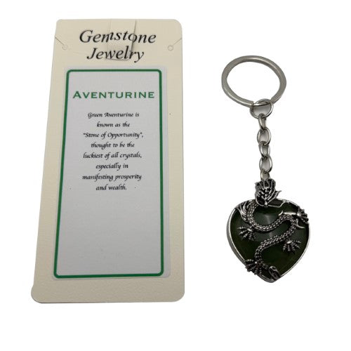 Keyring - Dragon Heart Aventurine (Set of 6)