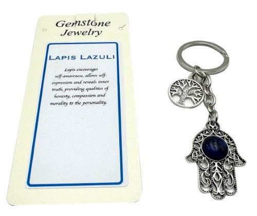 Keyring - Hamsa Lapis (Set of 6)