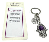 Keyring - Hamsa Amethyst (Set of 6)