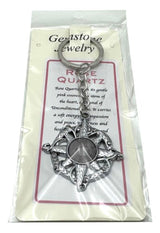 Keyring - Compass Rose Quartz (Set of 6)