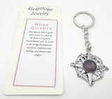 Keyring - Compass Rose Quartz (Set of 6)