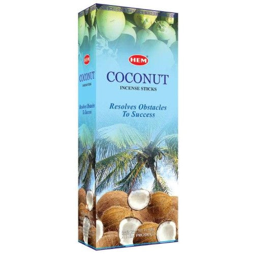 Incense - HEM Coconut Hexa (Box of 6)