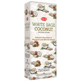 Incense - HEM White Sage Coconut Hexa (Box of 6)