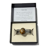 Cuff Bracelet - Tumblestone Tiger Eye