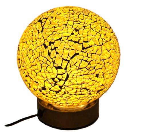Turkish Mosaic Globe USB LED Lamp (Yellow)