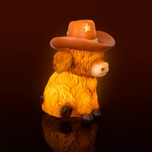 Table Lamp - Highland Cow Version 2 (15.8 x 13.6 x 20.4cm)