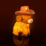 Table Lamp - Highland Cow Version 2 (15.8 x 13.6 x 20.4cm)