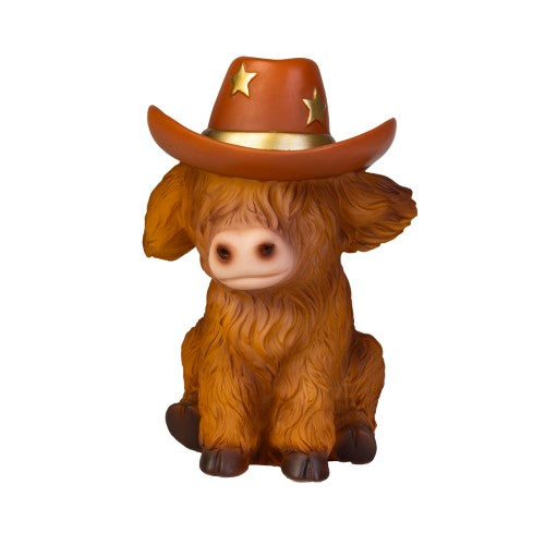 Table Lamp - Highland Cow Version 2 (15.8 x 13.6 x 20.4cm)
