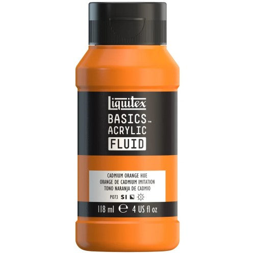 Liquitex Basics Acrylic Fluid Paints 118ml CAD ORANGE HUE