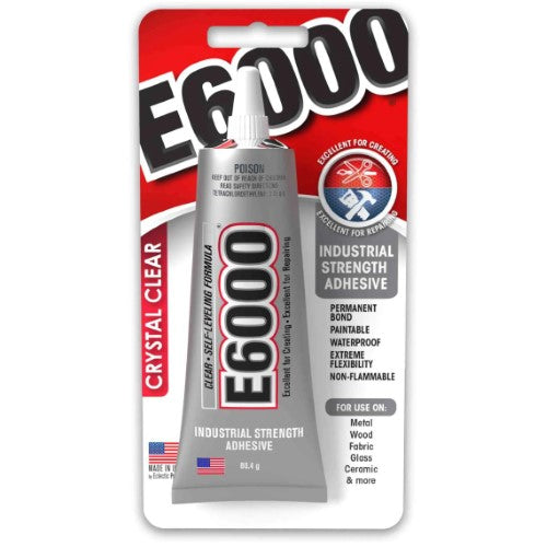 E6000 Crystal Clear Industrial Strength Adhesive 59.1ML