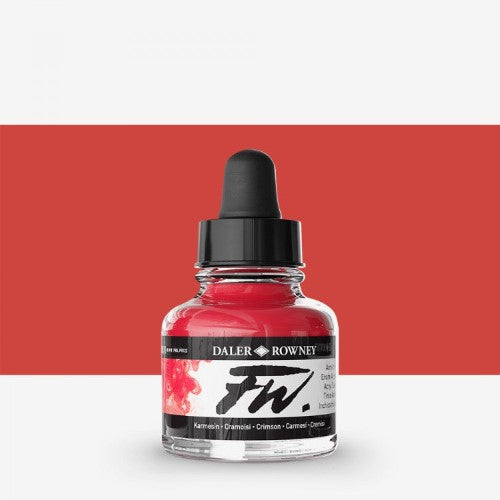 Daler Rowney FW Acrylic Inks 29.5ml CRIMSON 513