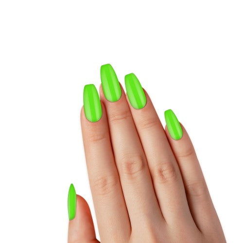 Nail Tips Kit w/Glue - LA Colors 33pc Nail Frill Neon (Easy Peasy)