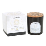Scorpio Black Oudh Gemstone Glass Candle