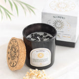 Scorpio Black Oudh Gemstone Glass Candle