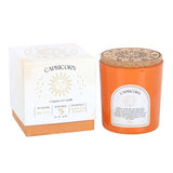 Capricorn Sandalwood & Jasmine Gemstone Glass Candle