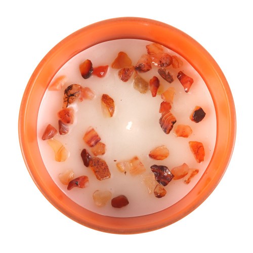 Capricorn Sandalwood & Jasmine Gemstone Glass Candle