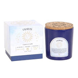 Taurus Amber & Vanilla Gemstone Glass Candle
