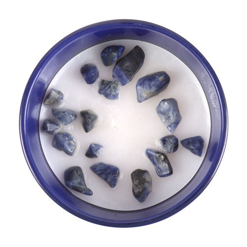 Taurus Amber & Vanilla Gemstone Glass Candle