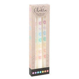 Set of 3 White Chakra Dinner Candles