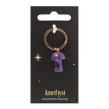 Amethyst Mushroom Keyring